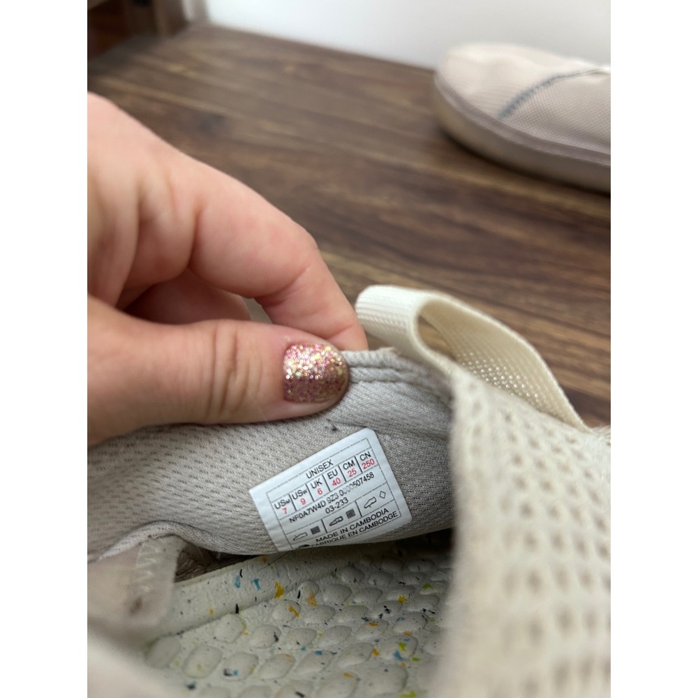 The North Face Base Camp Mule Gardenia White Gravel Mesh Slip On NF0A7W4D W 9 - Picture 3 of 9